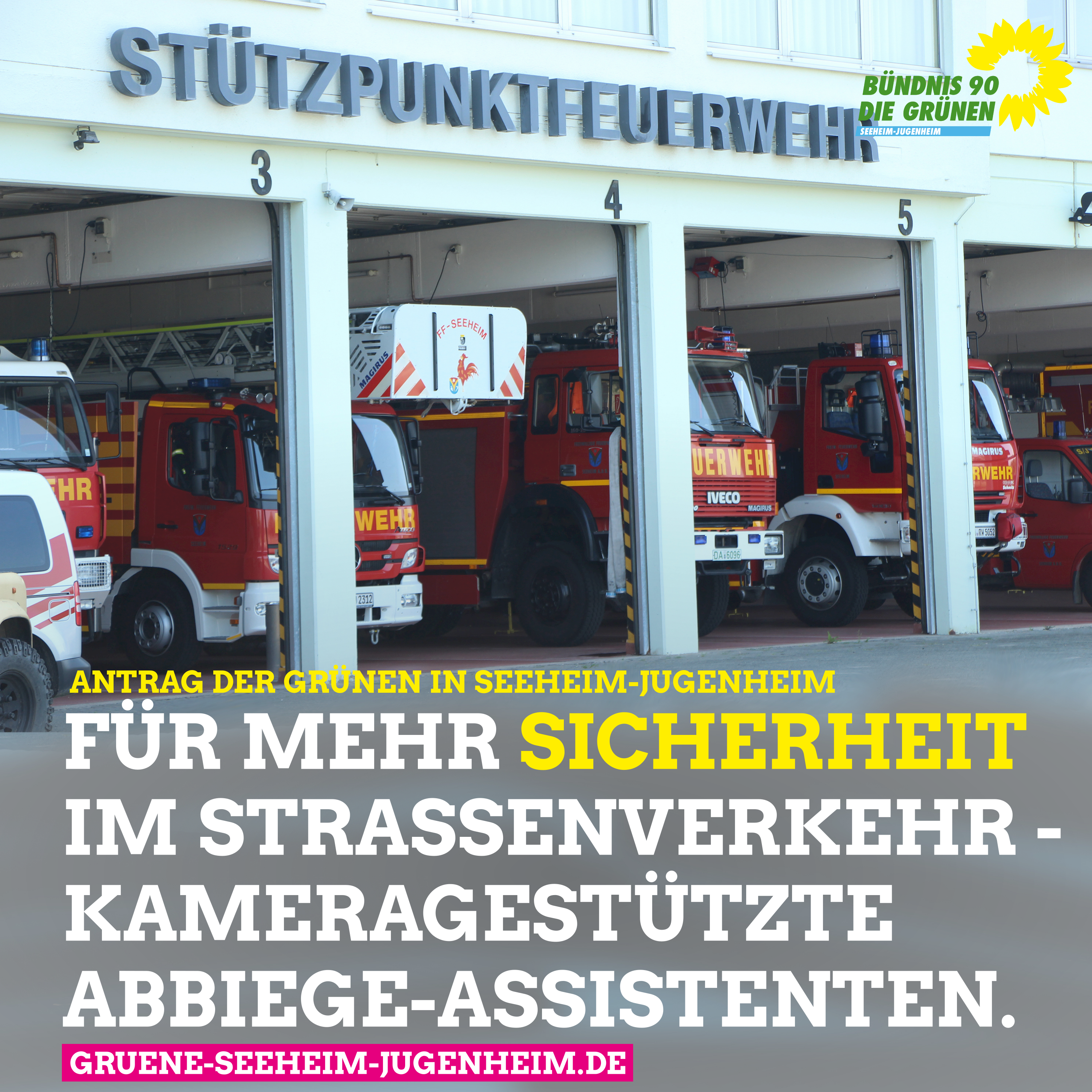 Antrag der GRÜNEN : Abbiege-Assistenten für gemeindliche LKW