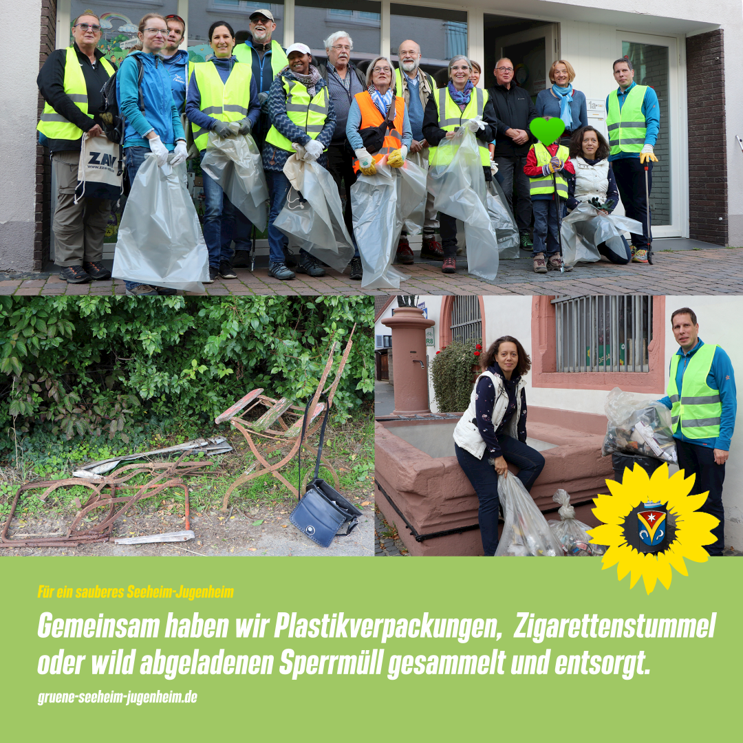 Pressemitteilung: „Fleißige Hände säuberten Grünflächen in und um Seeheim-Jugenheim“