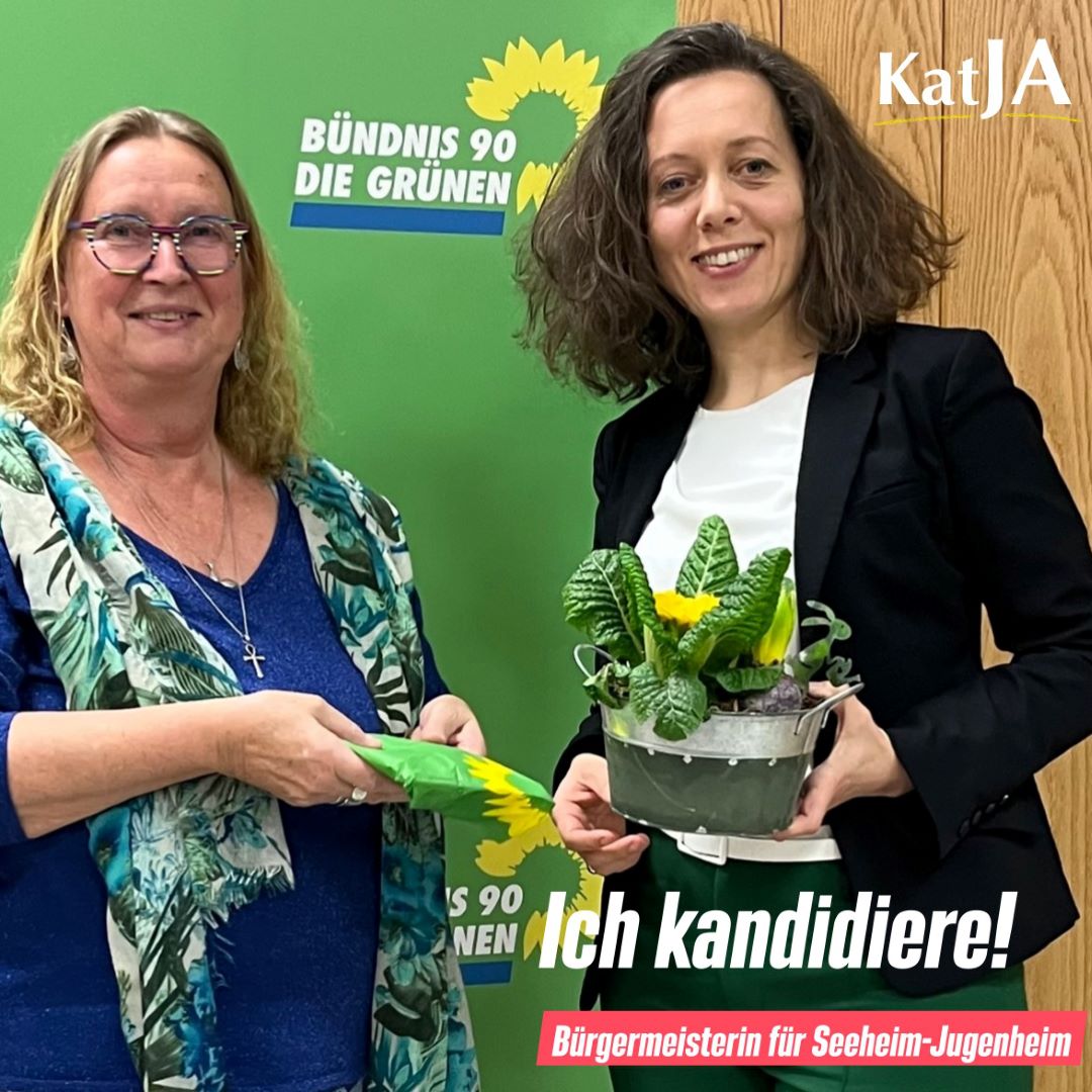 Pressemitteilung: Katja Ebert soll die erste GRÜNE Bürgermeisterin in Seeheim-Jugenheim werden