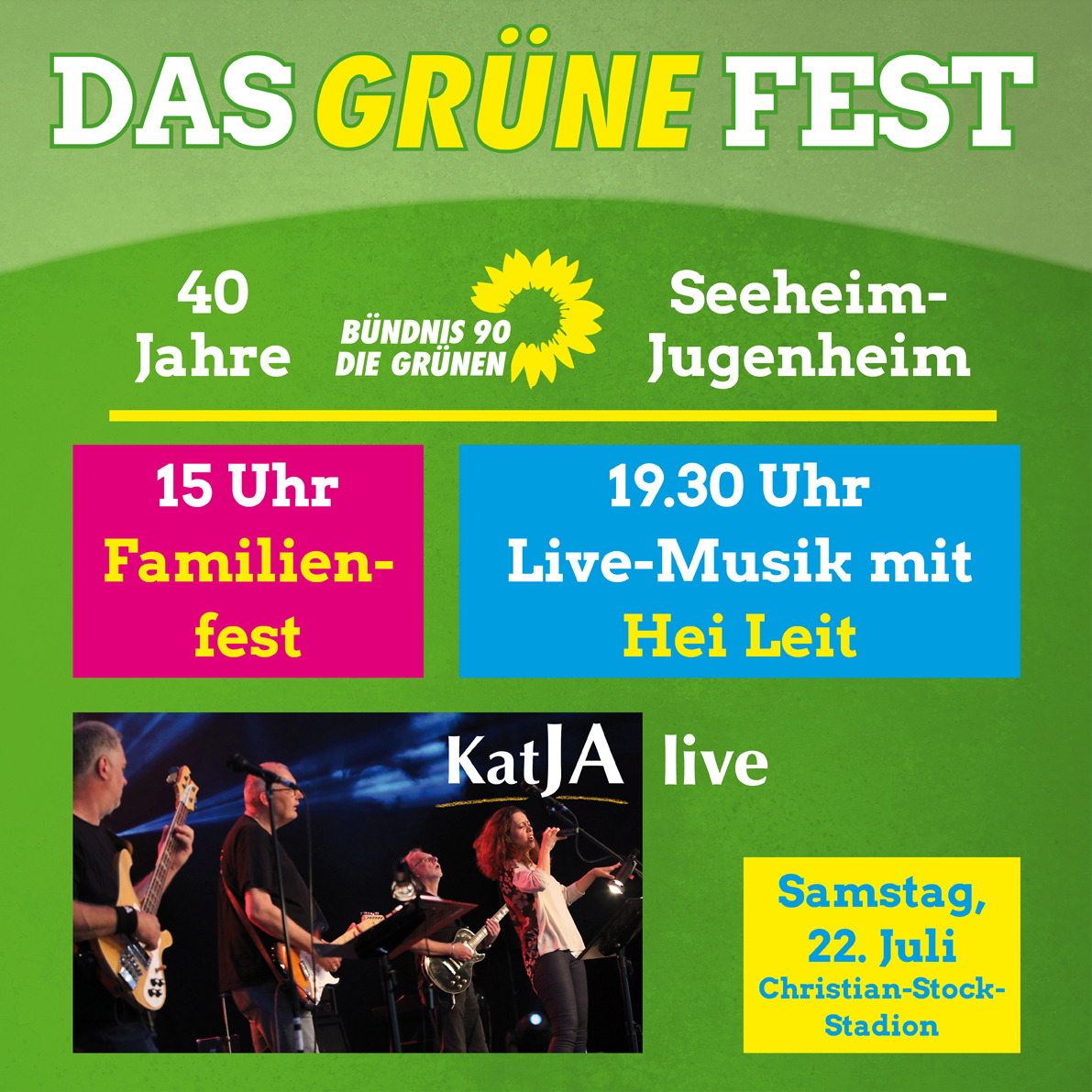 Das GRÜNE Sommerfest 2023