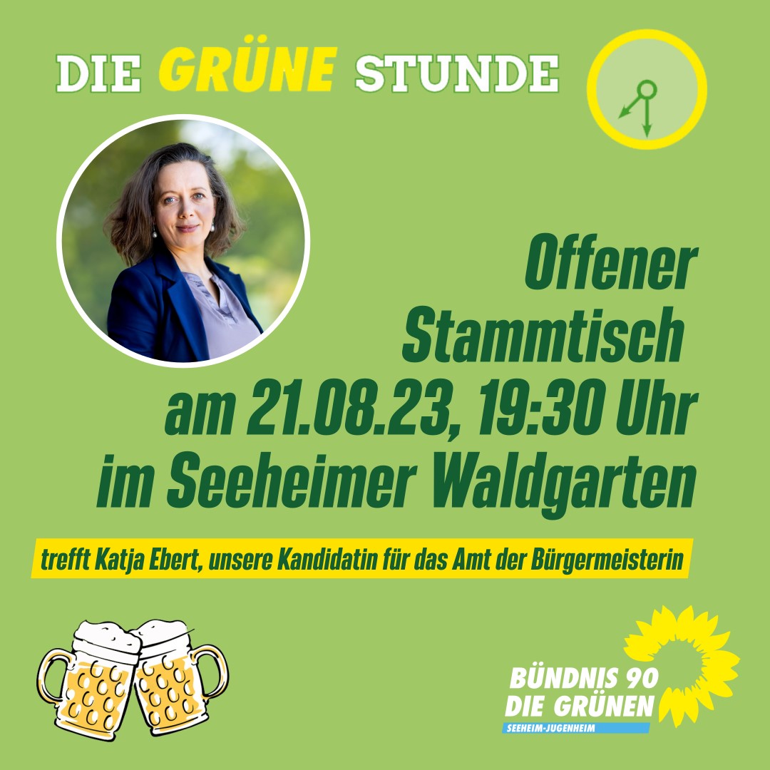 Pressemitteilung: Drittes Treffen in den Sommerferien mit den GRÜNEN im Waldgarten in Seeheim