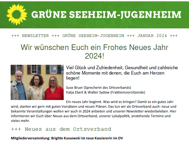 Newsletter Januar 2024