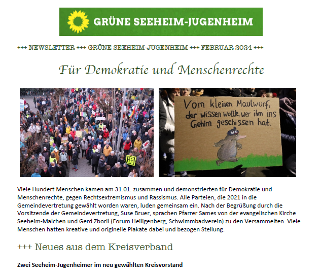 Newsletter Februar 2024