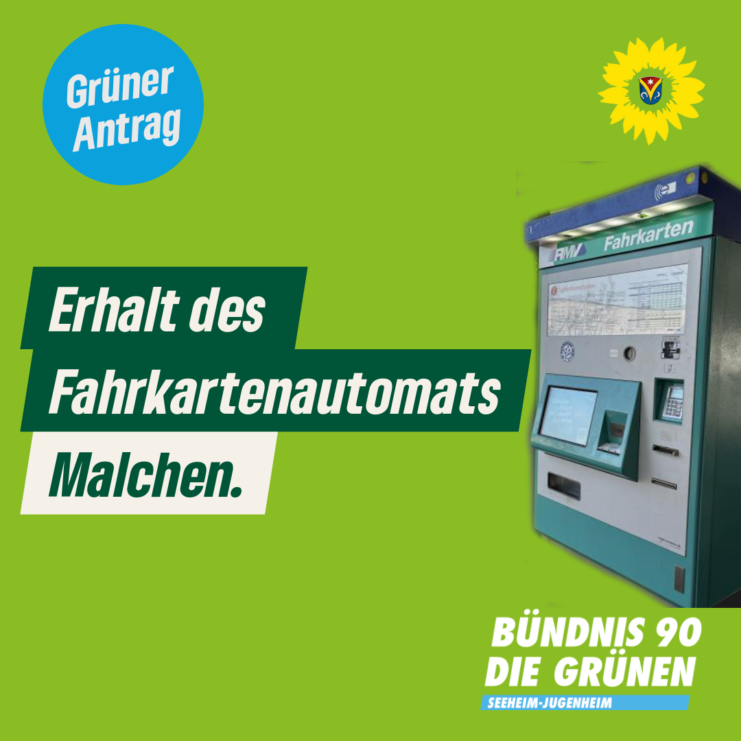 Antrag Fahrkartenautomat Malchen