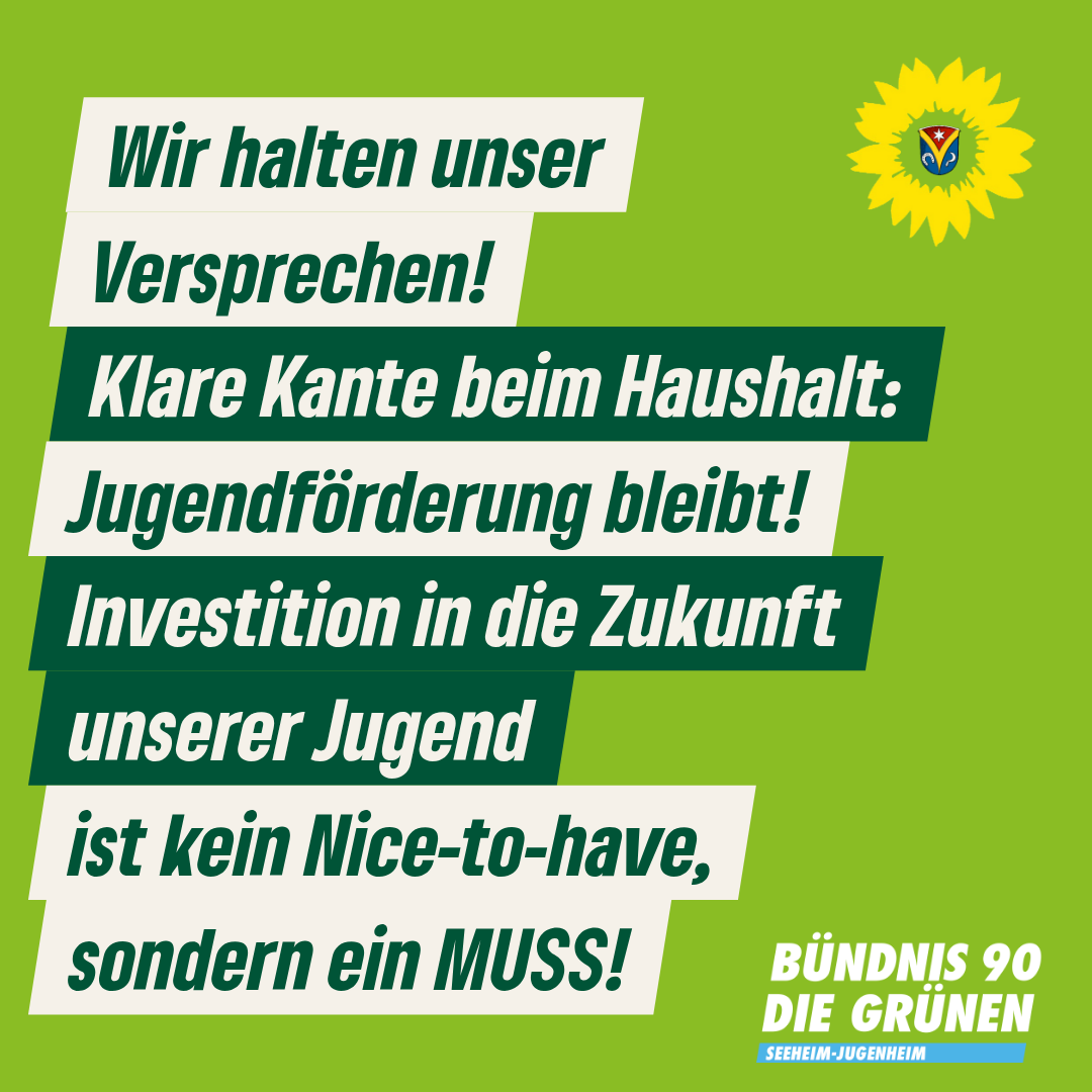 Haushalt mit Jugendförderung